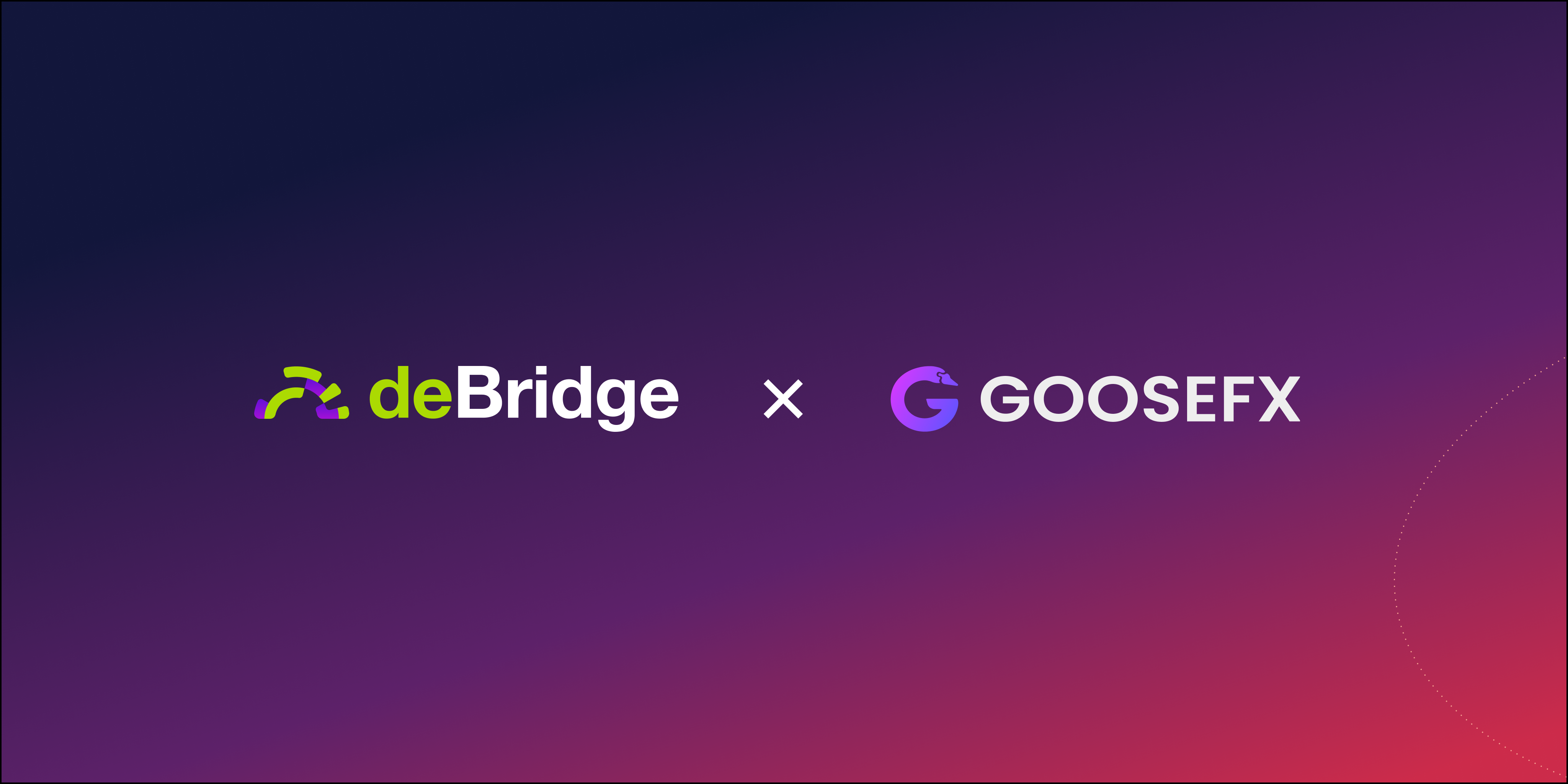 GooseFX Integrates deBridge Widget to Onboard Global Liquidity