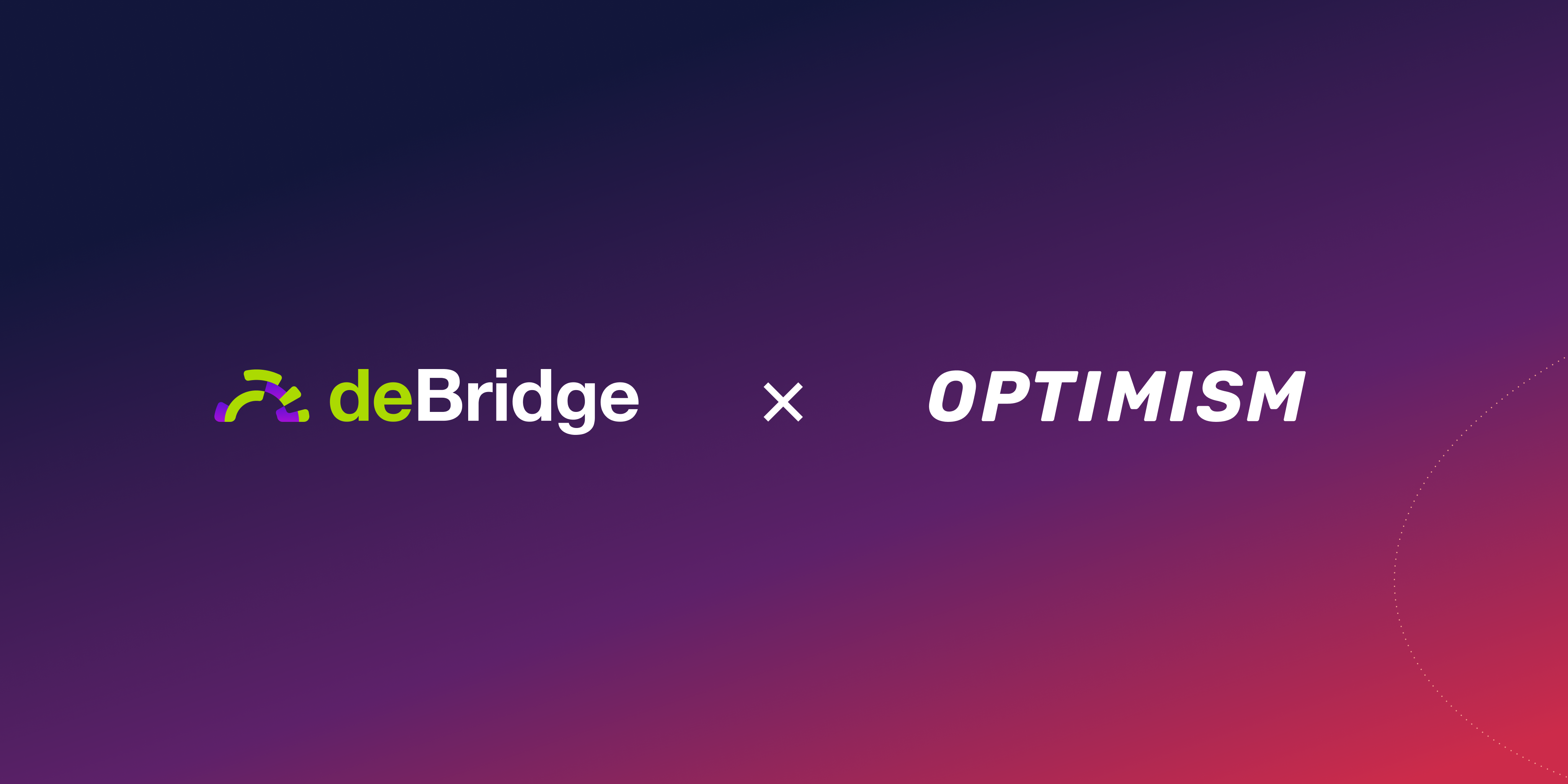 deBridge integrates Optimism for high performance interoperability and native cross-chain trading