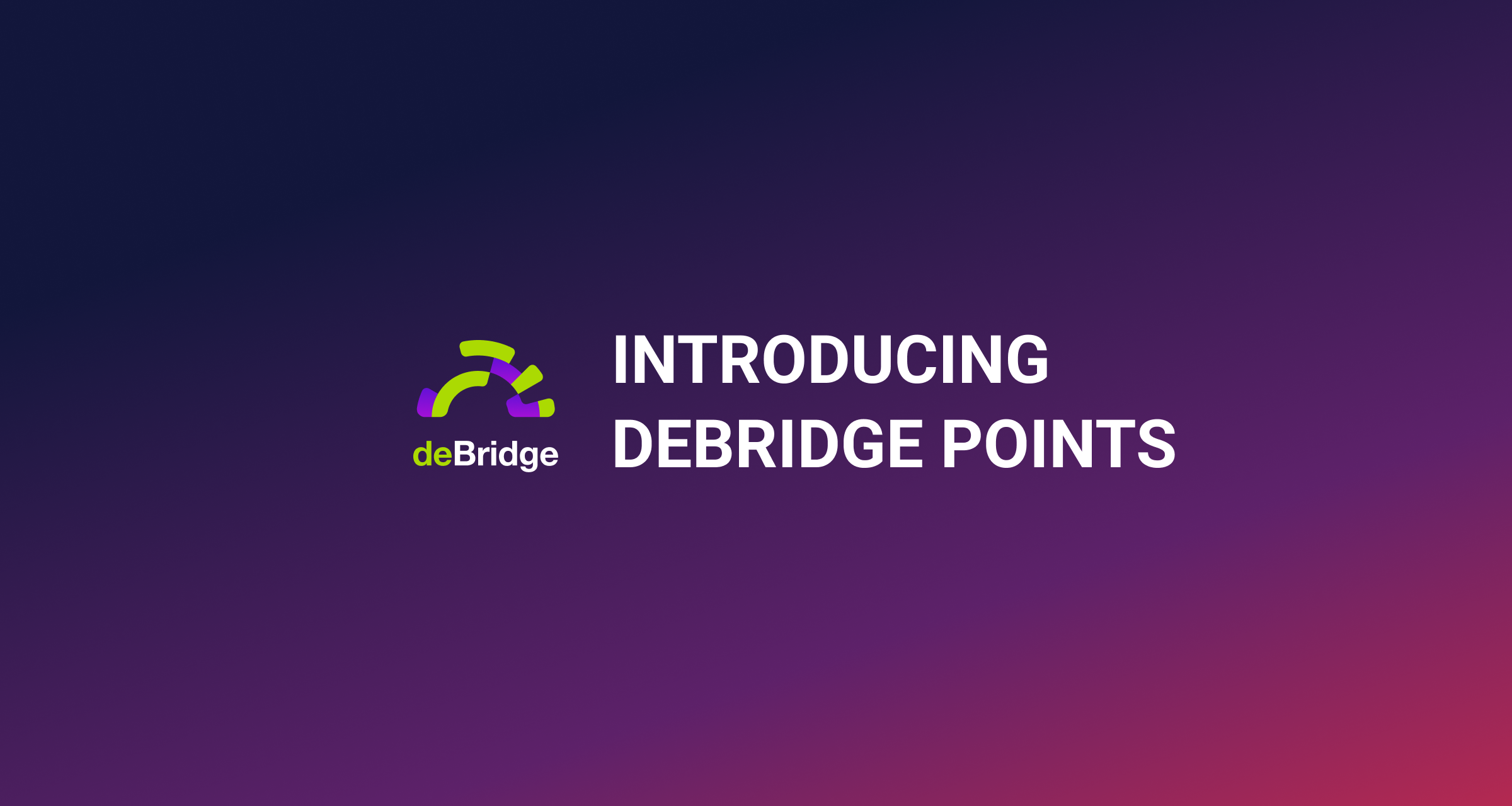 Introducing deBridge Points