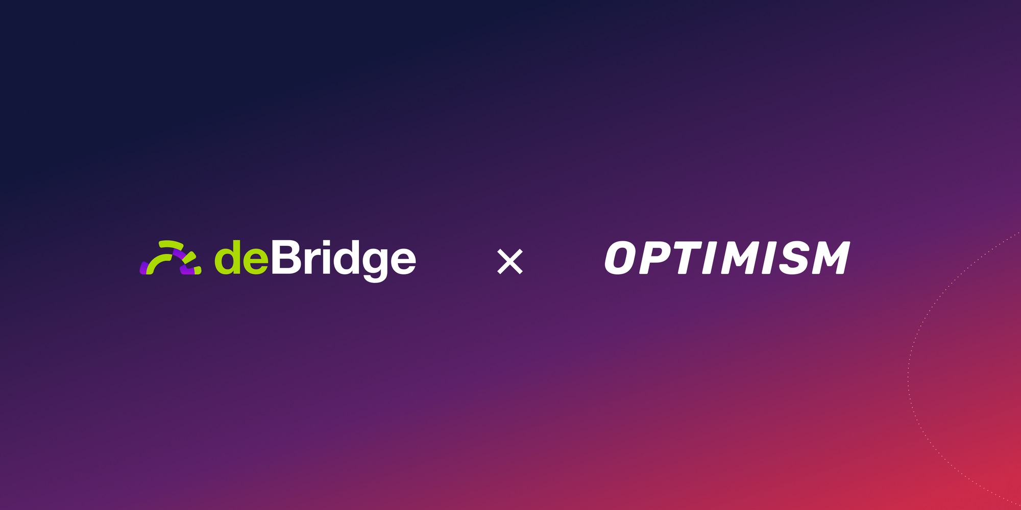 deBridge integrates Optimism for high performance interoperability and native cross-chain trading