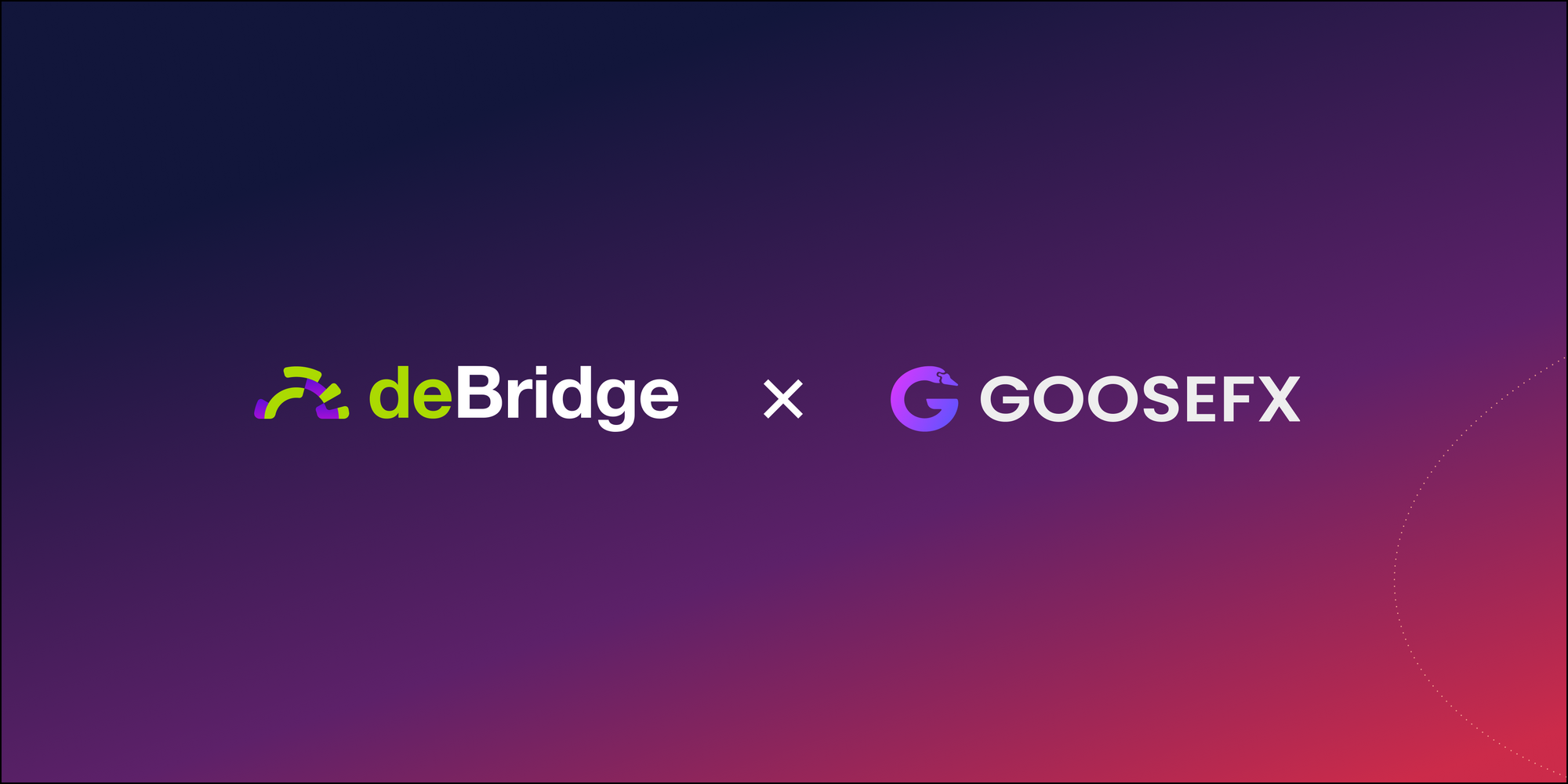 GooseFX Integrates deBridge Widget to Onboard Global Liquidity