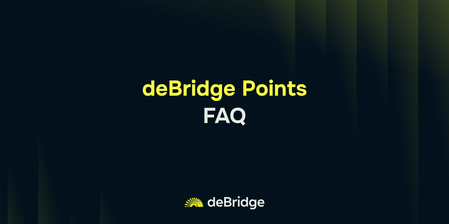 deBridge points FAQ
