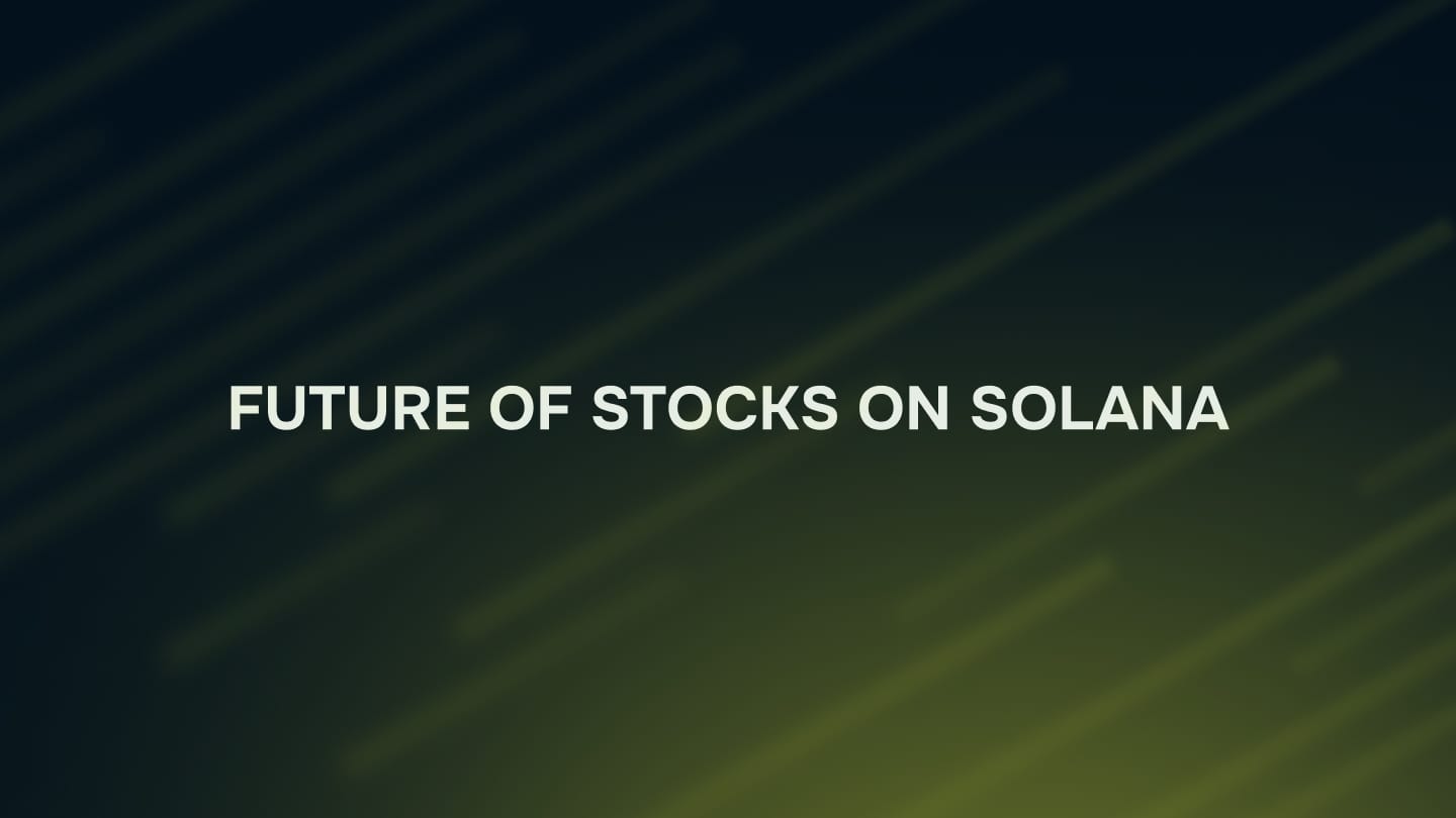 Future of stocks on Solana